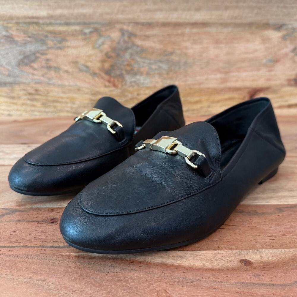 MICHAEL Michael Kors | 9.5 | Leather Gold Bit Charlton Collapsible Heel Loafer